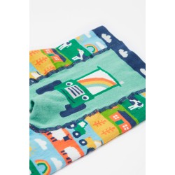 Leggings - Farm - Knitted - Frugi - Farm Fair Isle - tractor - Play on the farm 