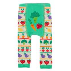 Leggings - Garden - Knitted - Frugi - Vegetable fair isle pals - Dig and grow