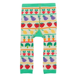 Leggings - Garden - Knitted - Frugi - Vegetable fair isle pals - Dig and grow
