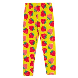 Leggings - Garden - Frugi - Libby - Strawberry Patch - Bee Happy