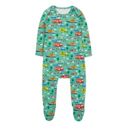 Babygrow - Vehicles - Frugi - Fire Engine, helicopter, ambulance... To the rescue 