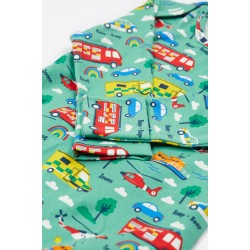 Babygrow - Vehicles - Frugi - Fire Engine, helicopter, ambulance... To the rescue 