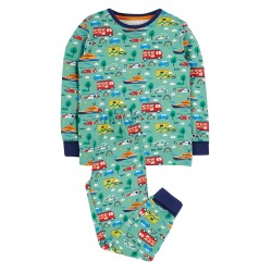 Pyjamas - VEHICLES - Frugi - Sundown - Fire Engine, helicopter, ambulance...-  To the rescue 