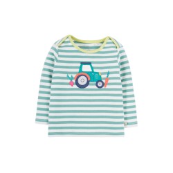 Top - FARM - Frugi - BOBBY - Tractor - Play on the farm - Moss stripe