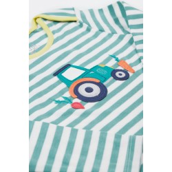 Top - FARM - Frugi - BOBBY - Tractor - Play on the farm - Moss stripe