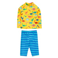 Sun and swim - Swim - SET - FRUGI - Dino Roar - Yellow and Tropical Stripe