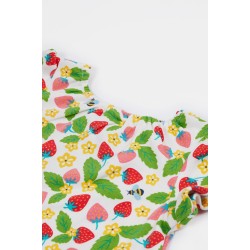 Set - GARDEN - 2pc - Frugi - Wendy - Strawberry Fields - Bee Happy