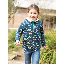 Fleece - Frugi - Rainbow Roads Cars - last size