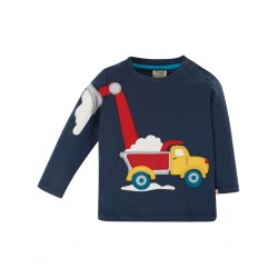 Top - Frugi - Doug - Blue  with Red Truck - last size