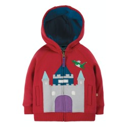 Hoody - Frugi - Hayle - CASTLE - Red Dragon - Zip up - last size