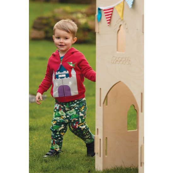 Hoody - Frugi - Hayle - CASTLE - Red Dragon - Zip up 