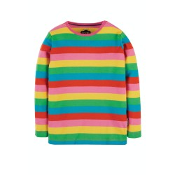 Top - Frugi - Favourite - FOXGLOVE PINK STRIPE 