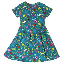 Dress - SKATER - Short sleeves - FRUGI - GARDEN - Garden Friends - flowers and bees