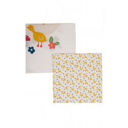 Muslins and Blankets - Muslins - FRUGI - 2pc - Gaggle of Geese - last one