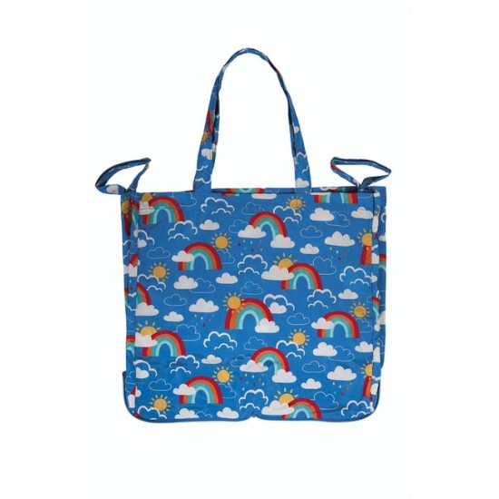 Bag - TOTE - Frugi - Shopping Pack Away Tote bag - Rainbow skies  