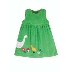 Dress - Frugi - Lily - DUCK - Soft Green Cord  - last size