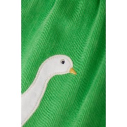 Dress - BIRDS - Cord - Frugi - Lily - DUCK - Soft Green  - clearance
