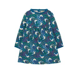 Dress - BIRDS - Frugi - Dani - GEESE - Blue springtime - last size