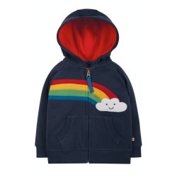 Hoody - Frugi - Hayle - Rainbow Cloud -  Zip up