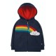 Hoody - Frugi - Hayle - Rainbow Cloud -  Zip up - last size