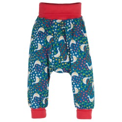 Trousers - Parsnip Pants -  BIRDS - FRUGI - GEESE - Blue Springtime Geese -  last 2-3y