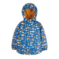 COAT - RAINBOW -  Frugi - Rainbow Blue Skies - unisex - last  1-2yr