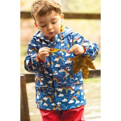 COAT - RAINBOW -  Frugi - Rainbow Blue Skies - unisex - last  1-2yr