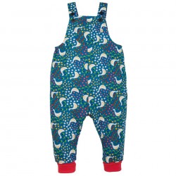 Trousers - Dungarees Parsnips - FRUGI - Blue Springtime Geese 