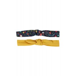 Hair Accessories - Band - FRUGI - Astrid - 2 pc- Mountain Floral Flowers and Yellow - 0-5 or 6-10 yr (last snood and matching clothes also available) 