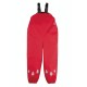 Puddle Trousers - Frugi -  RED -  with straps and cuffs 