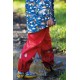 Puddle Trousers - Frugi -  RED -  with straps and cuffs 