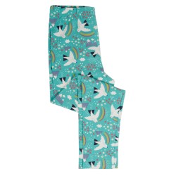 Leggings - FRUGI - LIBBY - Ptarmigan Birds - Aqua Blue 