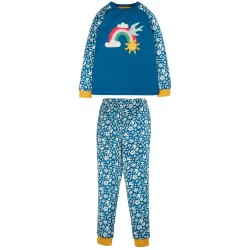 Pyjamas - Frugi - Jamie - RAINBOW - Blue Bloom 