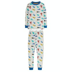 Pyjamas - VEHICLES - Frugi - Port Isaac - Snug fit - Racing Rockets - last 3-4, 9-10y