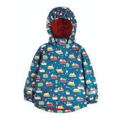 COAT - SEA - Frugi - BOATS - Blue - Sail The Sea  - last two sizes   6-7,  9-10y