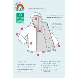 JACKET - PLANET - Frugi - Look At The Stars - Planets and Rainbow