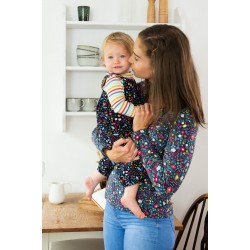 ADULT - TOP - FRUGI - BRYHER - Mountainside Floral Flowers - last size -  ladies 10 