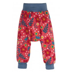 Trousers - Parsnip Pants - FRUGI - FLOWERS - Pink Scandi - last size