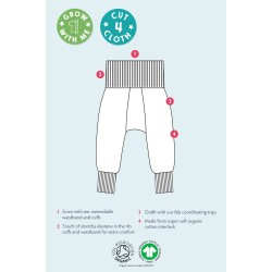 Trousers - Parsnip Pants - Garden - FRUGI - FLOWERS - Pink Scandi - last size