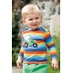 Top - Frugi - Bobby - Rainbow stripe and farm tractor 