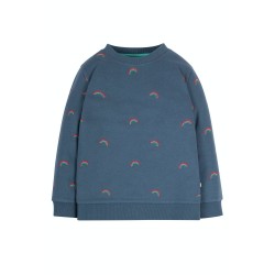 Jumper - Rainbow - Frugi - Billie - Sweatshirt - Blue - Unisex  - last size