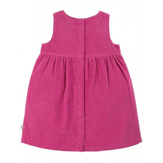 Dress - Frugi - Lily - HEDGEHOG - Soft Foxglove Pink Cord - last size