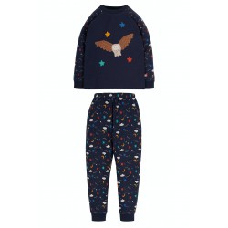 Pyjamas  - Frugi - Jamie - OWL - moonlight and stars -last size