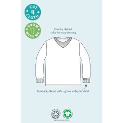 Top - BIRDS - Frugi - EASY ON - Ptarmigan Bird - Pink - last size