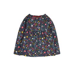 Top - FLOWERS - Frugi - Great Gathered Slub - Mountainside Floral 