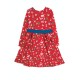 Dress - SKATER - Long sleeves - Frugi - Festive - PARTY - RED - Let’s party - Party Bow Dress - last size