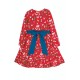 Dress - SKATER - Long sleeves - Frugi - Festive - PARTY - RED - Let’s party - Party Bow Dress