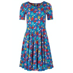 ADULT- Dress - FRUGI - Skater Dress - Lotus Flower Bloom - ladies UK 8 - last sze