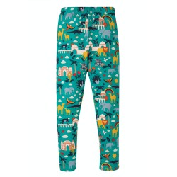 Leggings - FRUGI - LIBBY - INDIA Animals -  lion, camel, elephant, peacock, parakeet, turtle, monkey, leopard.,, 