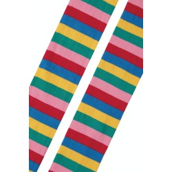 Tights - Frugi - Tamsyn - Navy hem Rainbow Stripe 0-6m, 6-12m